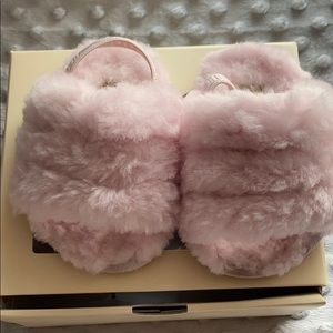 Ugg pink fluff yeah slides
